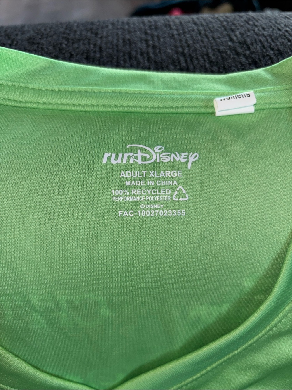 RunDisney Neverland 5K Shirt Peter Pan Adult Large Green 2024 - Picture 3 of 3